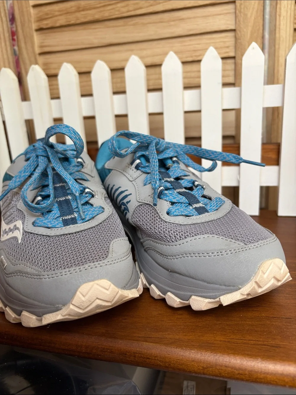 Saucony 8 Wide Excursion TR15 Alloy Topaz Trail Running Shoes Sneakers